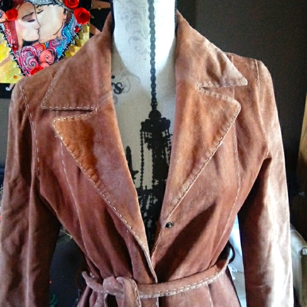 Brown Suede Women's Jacket